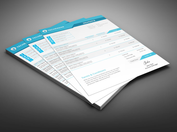 Gig Preview - Design awesome invoice template