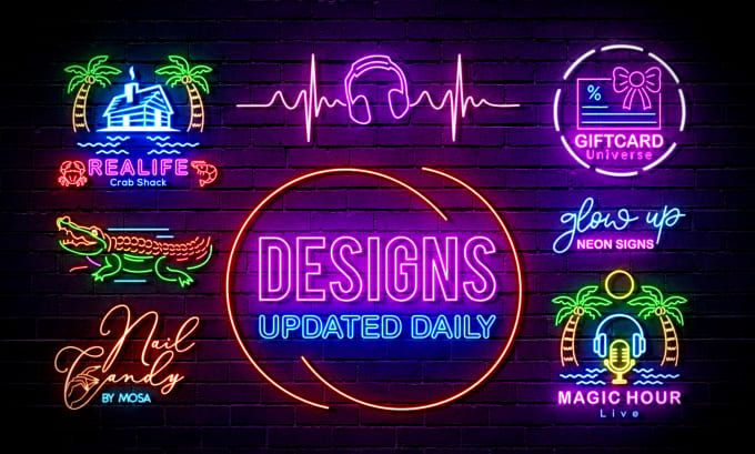 Gig Preview - Design 2 awesome  neon light logo or neon sign