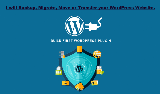 Gig Preview - Backup, transfer, migrate or move a wordpress website