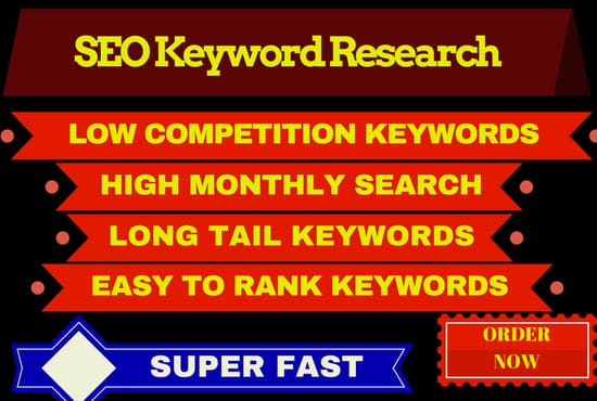 Gig Preview - Do SEO keyword research and competitors analysis