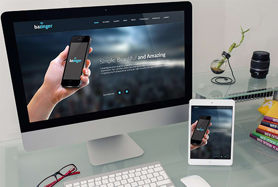 Gig Preview - Do professional and responsive PSD landing page design