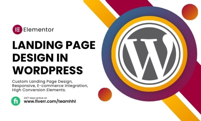 Gig Preview - Create landing page design in wordpress using elementor pro