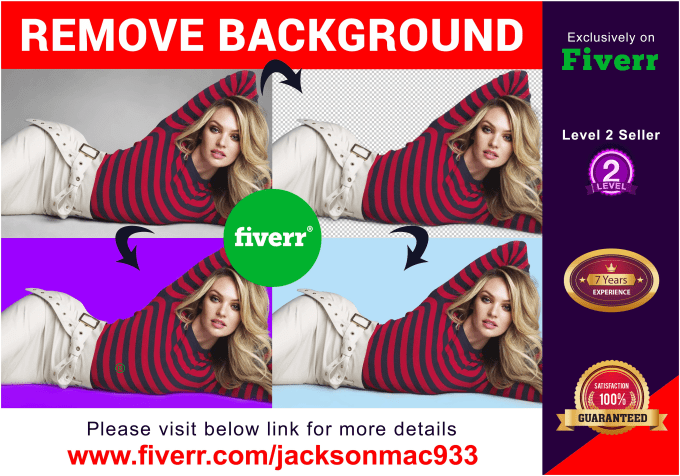 Gig Preview - Make transparent, remove or change background for 15 images