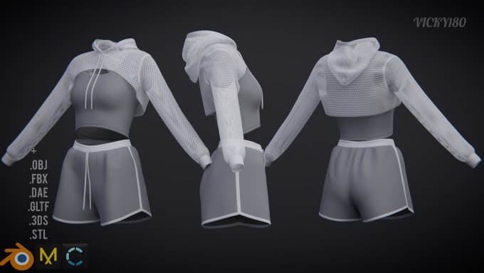 Gig Preview - Create your clothing or fashion piece in 3d