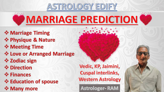 Gig Preview - Give accurate love and marriage predictions using astrology