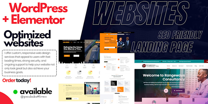 Bestseller - design wordpress website with elementor and woocommerce