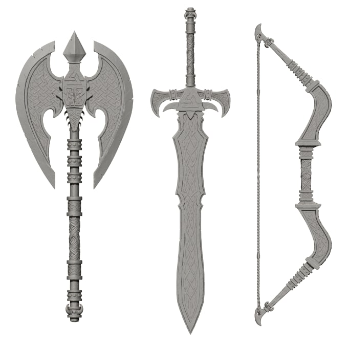 Gig Preview - 3d model props, objects or weapons