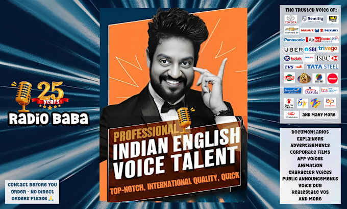 Bestseller - be your male indian english voice over artist