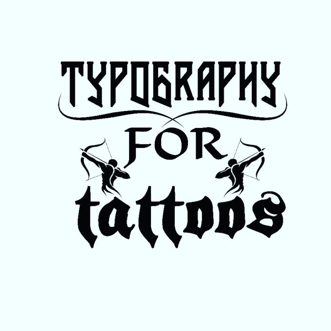 Gig Preview - Create customs typographic tattoos