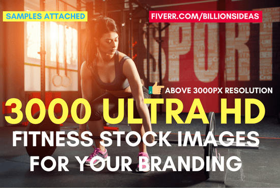 Gig Preview - Give you 3000 HD fitness images for instagram