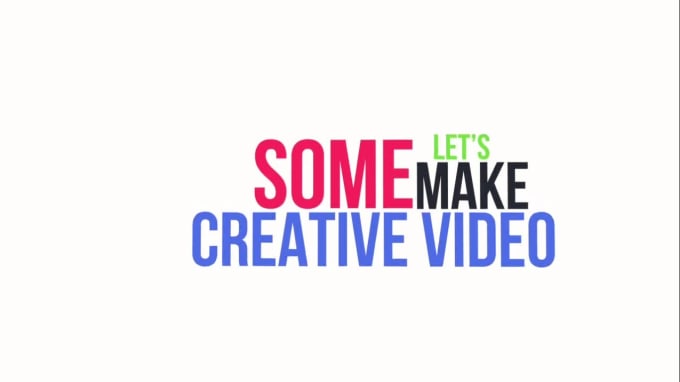 Gig Preview - Create eye catchy kinetic typography video in HD