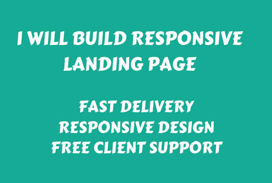 Gig Preview - Design wordpress responsive landing page or squeeze page