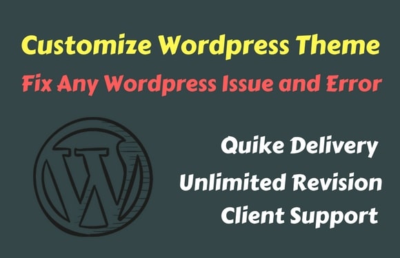 Gig Preview - Fix wordpress errors issues and customize wordpress theme