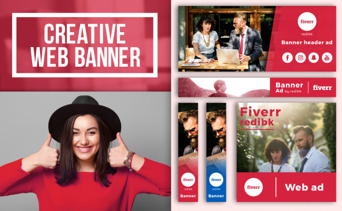 Gig Preview - Design a creative web banner