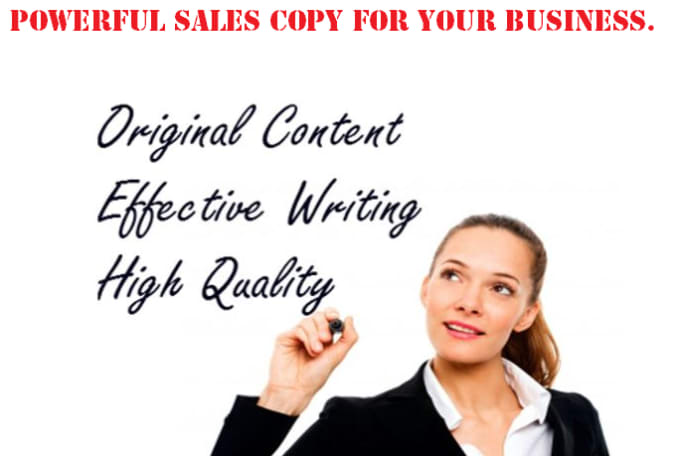 Gig Preview - Write a professional and winning sales content for your business