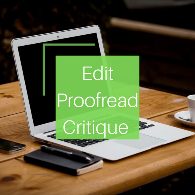 Gig Preview - Proofread and edit your work