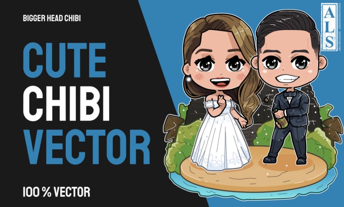 Gig Preview - Create cute vector chibi for logo, avatar, emotes and etc