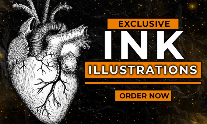 Gig Preview - Draw a marvelous ink illustration or digital art