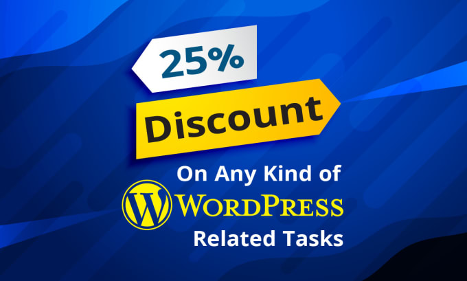 Gig Preview - Give big discount on all kind of wordpress customization tasks