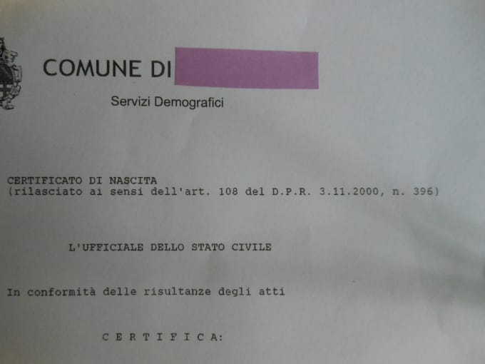 Gig Preview - Translate your italian birth certificate into english