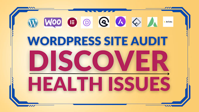 Gig Preview - Check your wordpress site health and performance