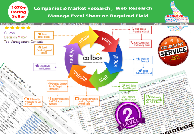 do web research to get your audience and business list