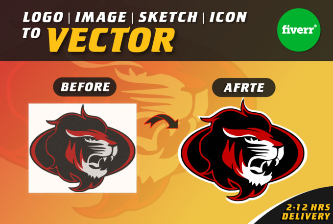 Gig Preview - Vectorize logo, image in adobe illustrator in 2 hrs