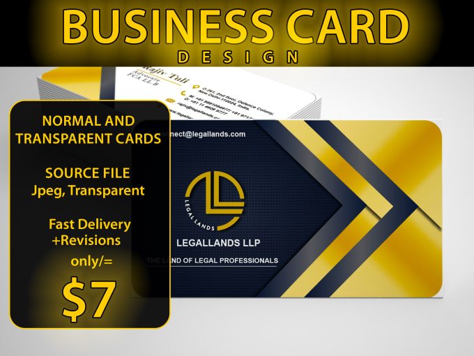 Gig Preview - Create professional visiting card 1 hours delivery