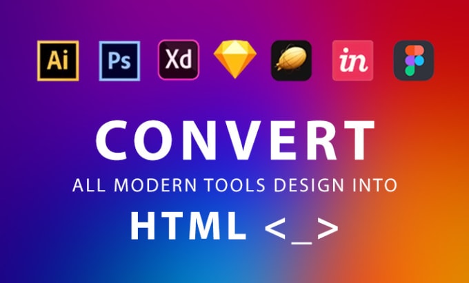 Gig Preview - Convert PSD and figma to HTML