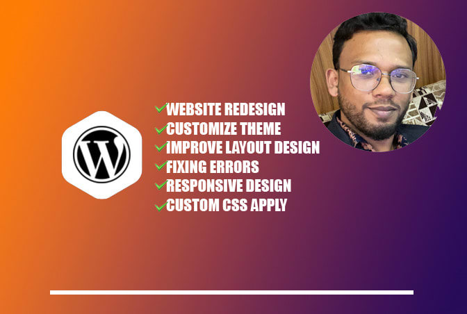 Gig Preview - Redesign website, wordpress redesign or wordpress blog