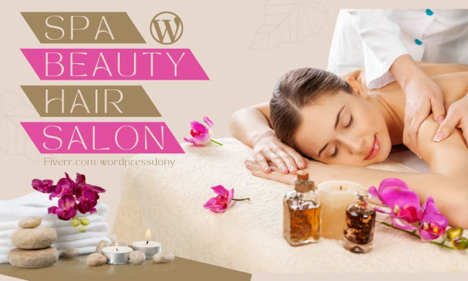 Bestseller - create a spa website, beauty salon, hair extension with wordpress