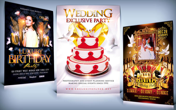 Gig Preview - Do motion flyer, animated event flyer, wedding flyer and birthday flyer