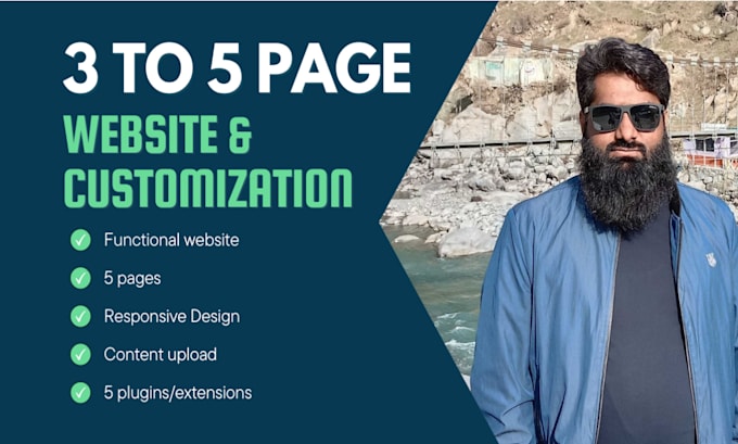 Gig Preview - Create a stunning 3 to 5 page wordpress website for you