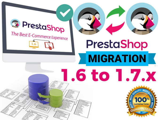 Gig Preview - Migrate your prestashop 1,6  to latest 1,7,x database