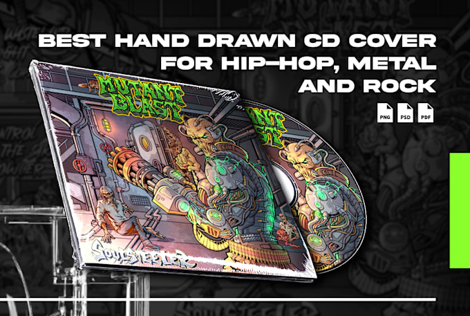 Gig Preview - Draw awesome artwork for your album music cover or mixtape