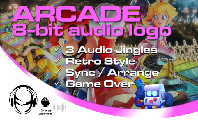 Gig Preview - Create amazing 8bit arcade audio logo, jingle or music