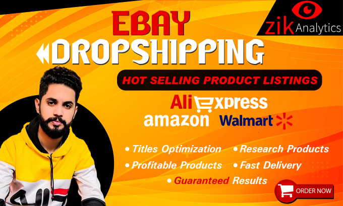 Gig Preview - Do amazon aliexpress or walmart to ebay dropshipping