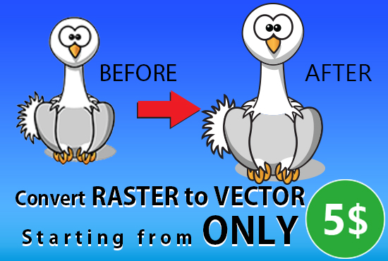 Gig Preview - Do logo vector tracing and convert png jpg vector file within 4 hour