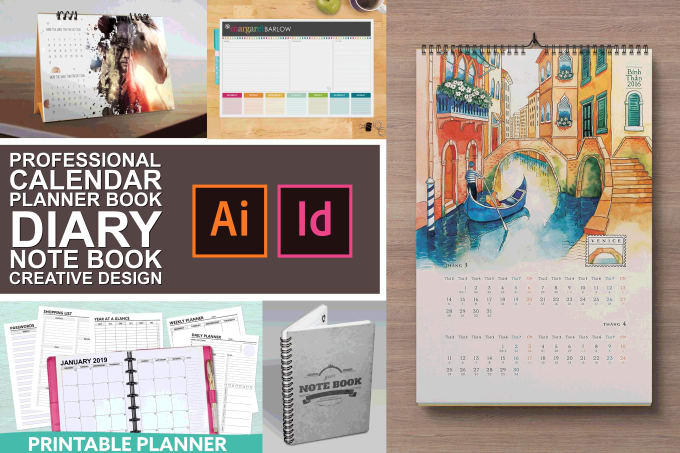 Bestseller - calendar, diary, planner book creative design