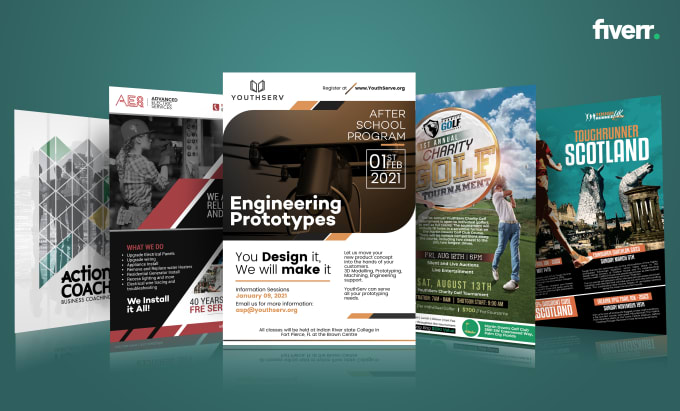 Gig Preview - Do professional business flyer design, brochure and poster design