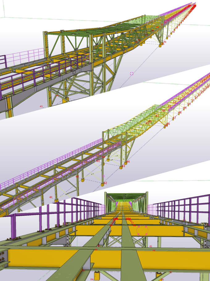 Gig Preview - Do steel structure 3d modelling and detailing using tekla structure