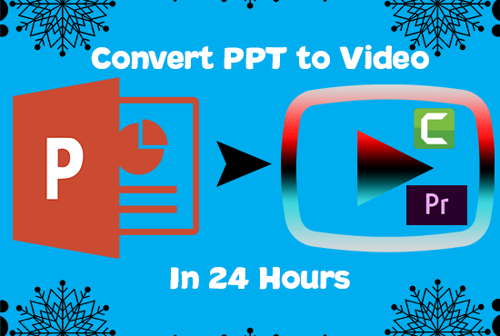 Gig Preview - Convert your powerpoint presentation to a 1080p video