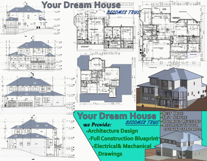 Bestseller - design and make full construction drawings blueprint