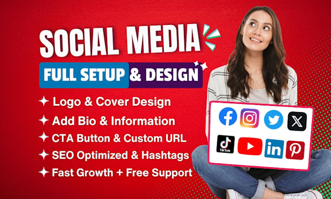 Gig Preview - Do facebook business page create and setup, fan page , social media accounts