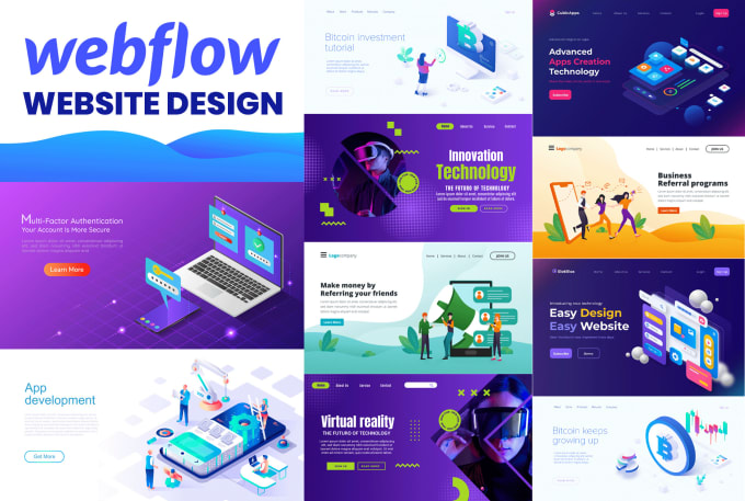 Gig Preview - Do webflow website design interactive webflow website design