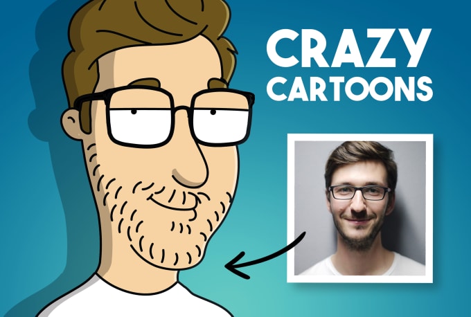 Gig Preview - Draw you as a crazy cartoon