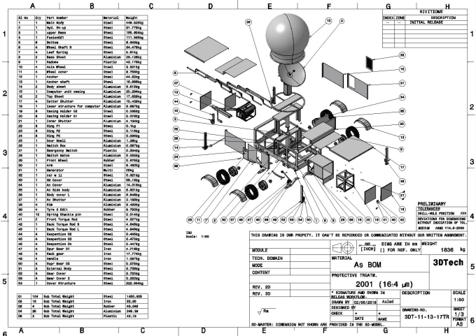 Gig Preview - Provide 2d technical drawings and mechanical engineering drawings