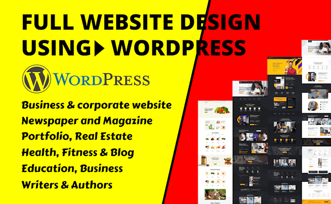 Bestseller - design, redesign, clone wordpress website development, business website design