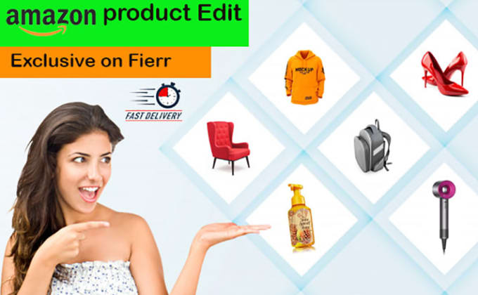 Gig Preview - Amazon product image editing, background remove