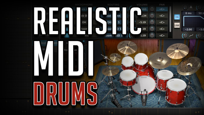 Gig Preview - Program or write realistic midi drums for your song